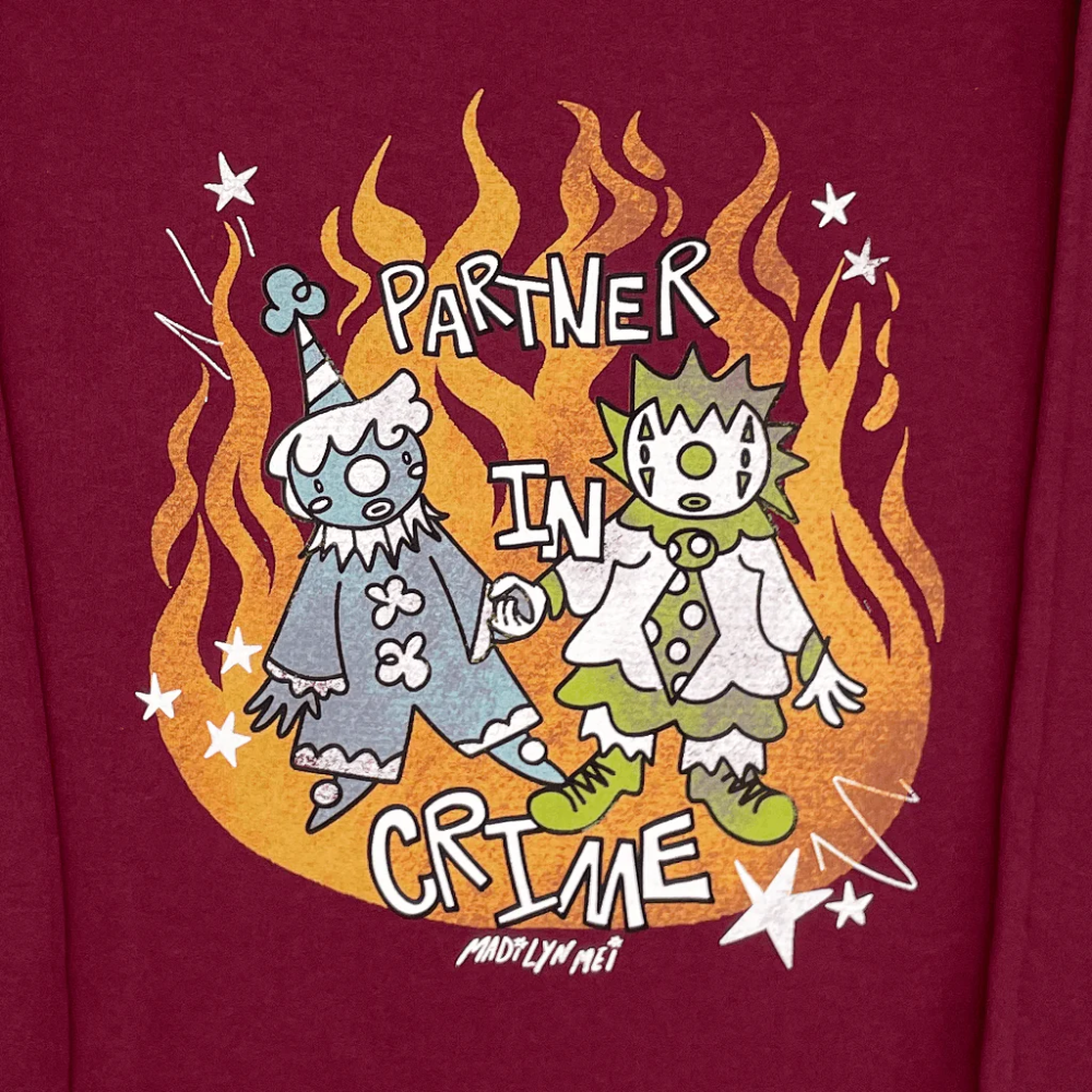 Partner In Crime Maroon Crew Zoom
