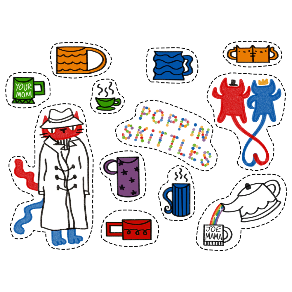 Poppin Skittles Sticker Sheet