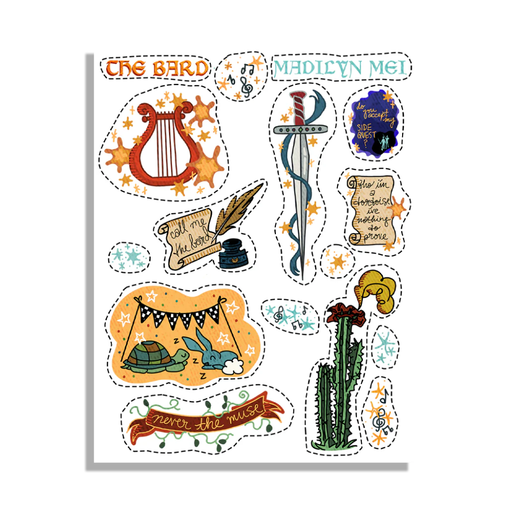 The Bard Sticker Sheet
